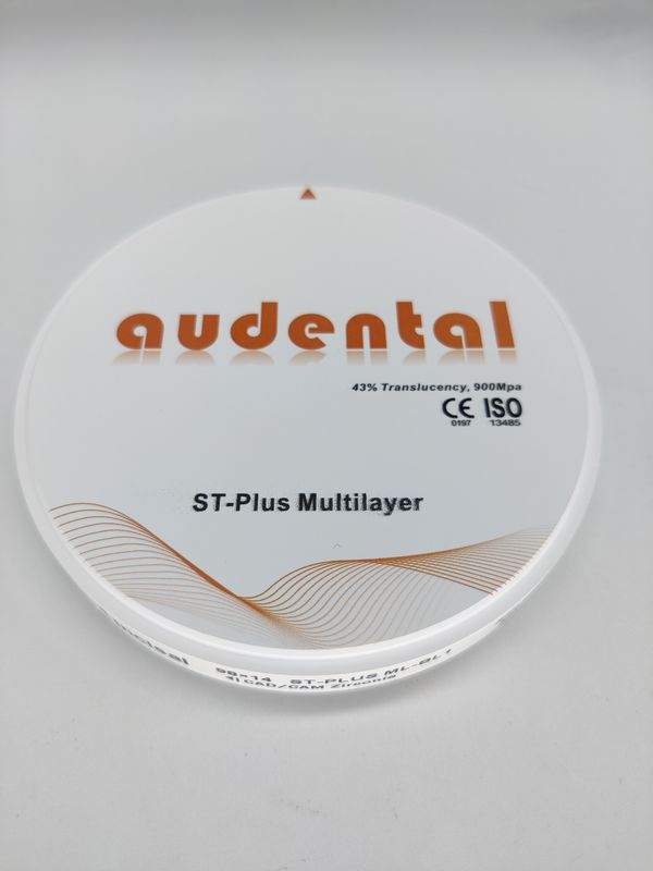 Vita liscia 16 ST-Plus Multilayer Zirconia Blocco 900Mpa Forza 12 14 16 18 20 22 25mm Disco rotondo