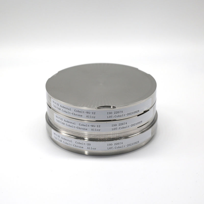 98 mm di diametro Cobalt Cromo Legata Blank per la fresatura materiale di laboratorio odontoiatrico