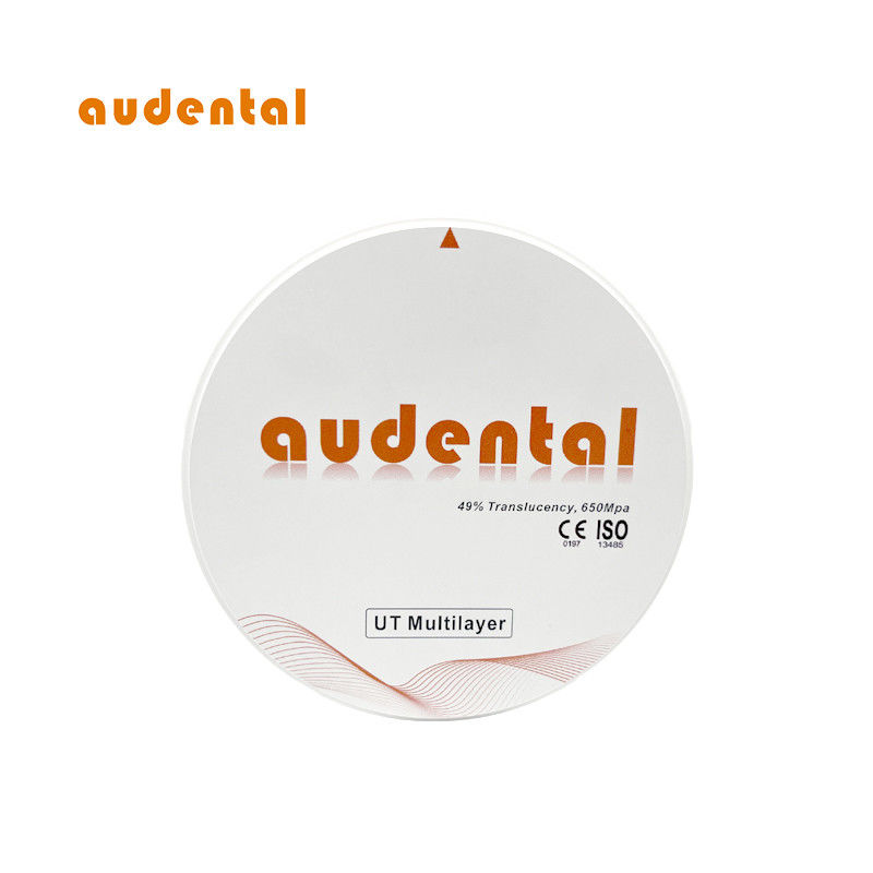 680Mpa blocco di zirconia Con 49% di traslucidità Superficie liscia Vita 16 colore