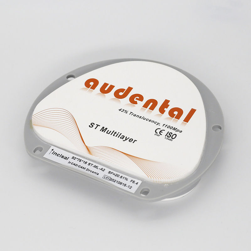 Forza ST-Plus Multilayer zirconia blocco per il restauro dentale Vita 16 Colore Forma di disco rotondo