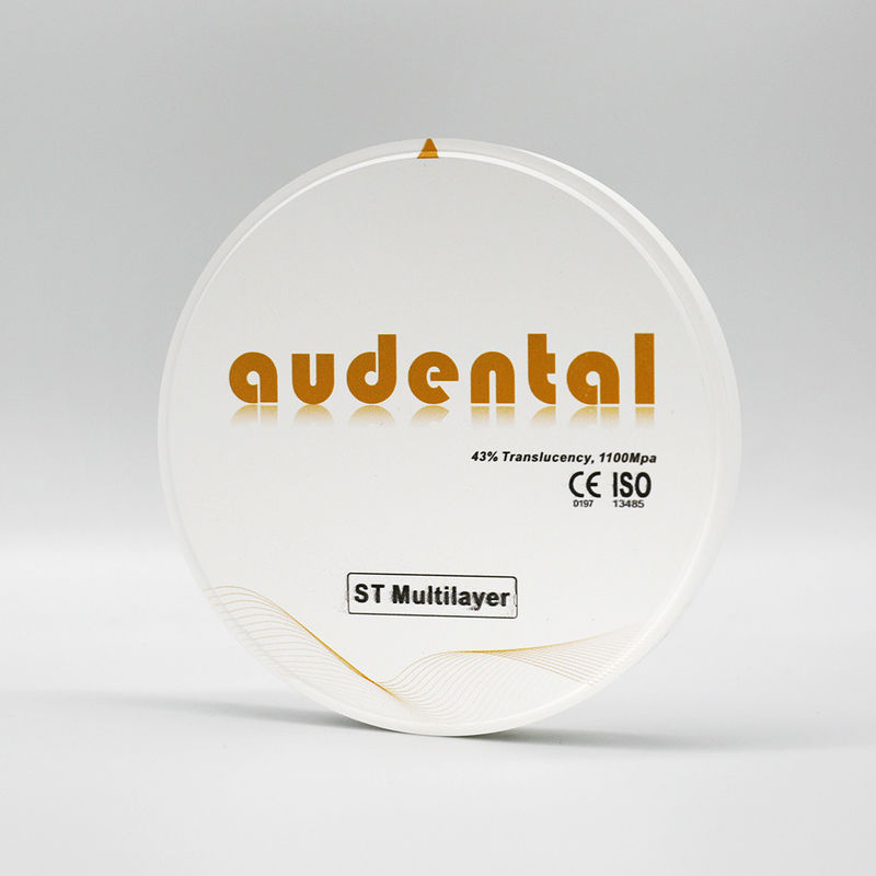 Laboratorio dentale a disco rotondo di supertraslucidità ST blocco di zirconia a più strati con sistema CAD/CAM