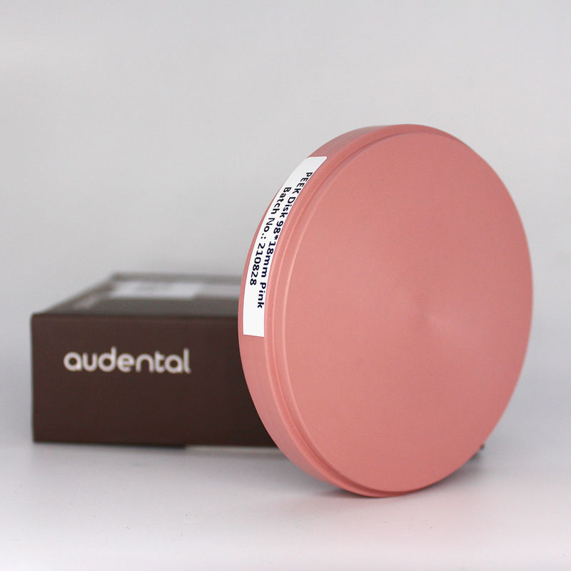 Blocco PEEK dentale in colore giallo rosa bianco naturale 2S 3S per prestazioni ottimali
