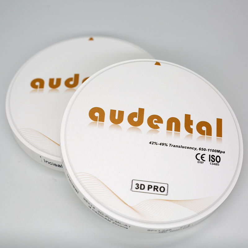 92/95/98mm Dental Lab 3D Pro Zirconia Block con elevata traslucidità e design a più strati