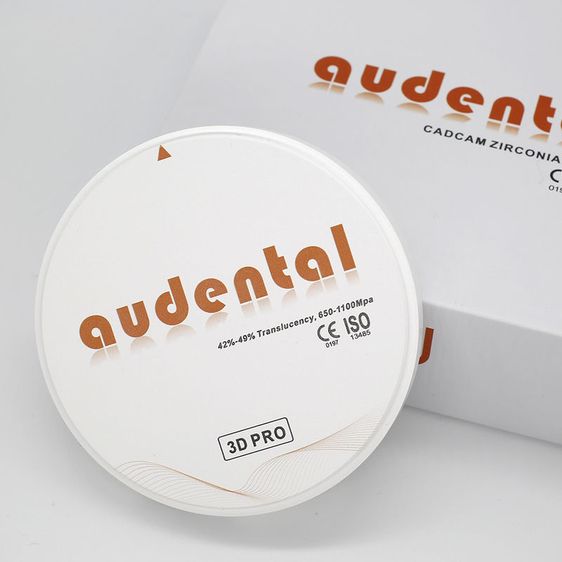 98/95/92mm Etica dentale Zirconia Blocchi 20 Colori OEM ODM 3D Pro Multilayer 49%R Traslucidità