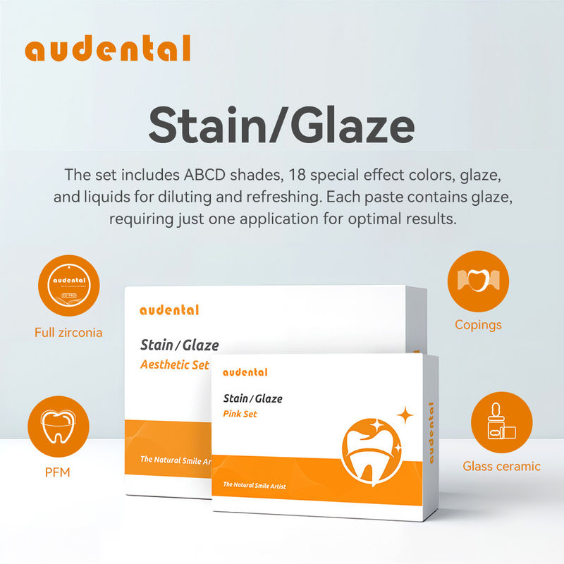Ceramica di zirconia Glace in polvere pasta per denti spazzola di denti macchia di lucido Kit di macchia di lucido dentale