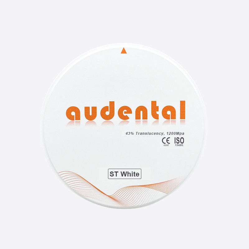 Ombra naturale Blocco di zirconia 1200Mpa Forza 43% Traslucidità Disponibile in 16 colori