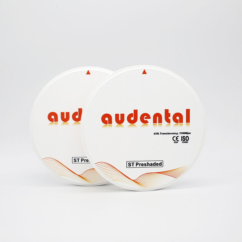 Corona e ponte a contorno completo in zirconia pre-ombreggiata blocco di zirconia e Roland Weiland Origine Yena Audental