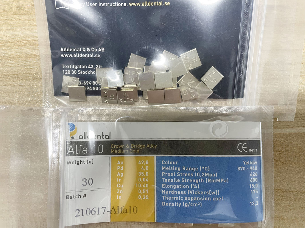 Audental A42 (NOBLE ALLOY /Crown&Bridge Alloy /Yellow/Au49.5%)