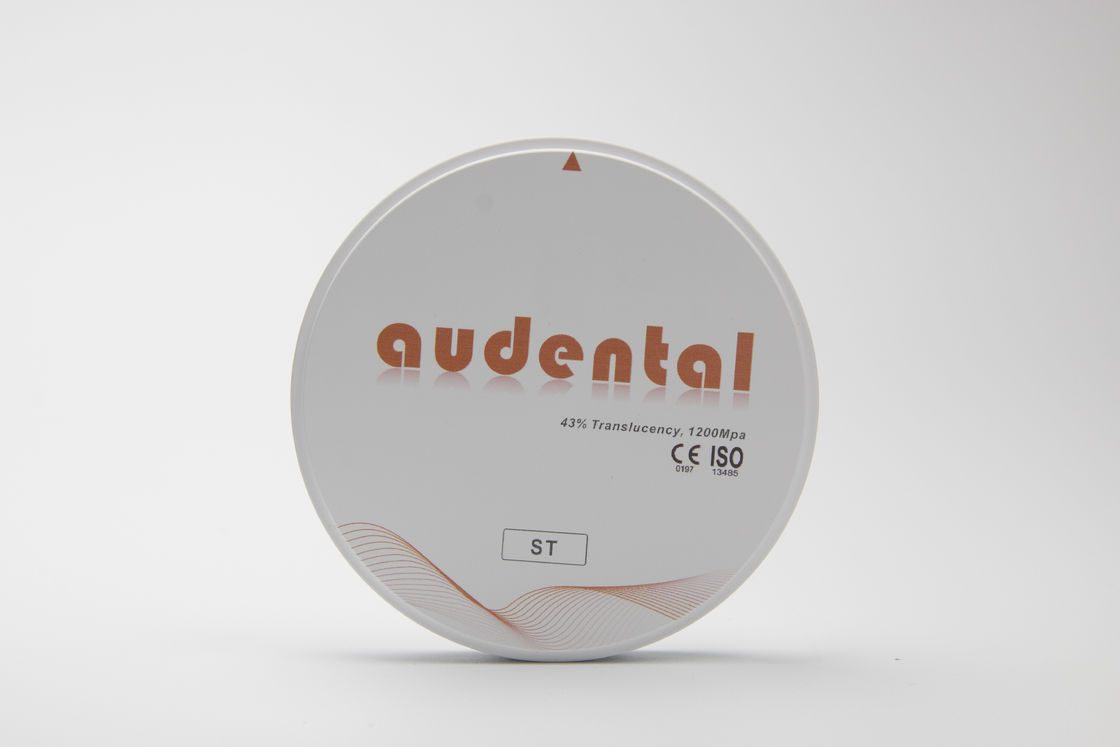 Audental ST/DST Blocchi di zirconia per restauri dentali a arco intero Dischi bianchi bianchi fresatura CAD/CAM Materiale di laboratorio D forma 95mm