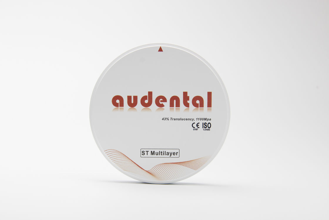 Laboratorio dentale Rapido trattamento ST Multilayer Zirconia in bianco Nessun colore necessario per il restauro