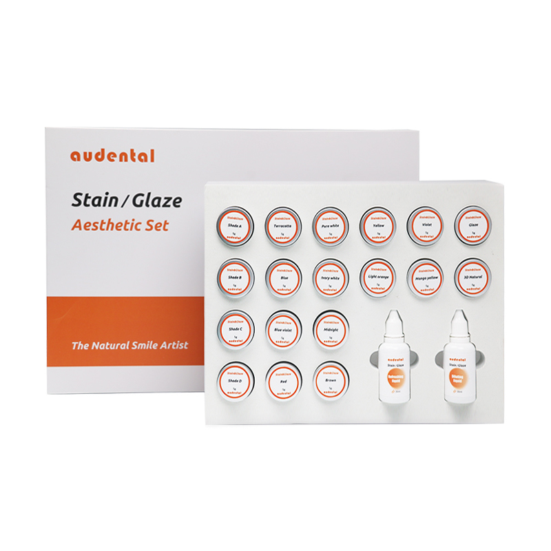 Simplify Your Workflow with Audental Stain amp Glaze Paste Set The Perfect Solution for Full-Contour Zirconia Restorations