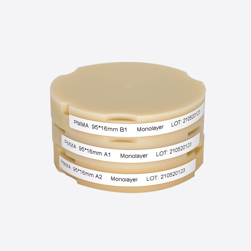 Blocco in PMMA dentale Pink-A2 resistente e impermeabile per restauri forti e robusti