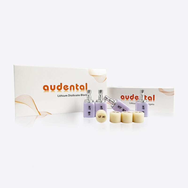 Vetro dentale Materiale di disilicato di litio in ceramica che fornisce resistenza e prestazioni estetiche per il lavoro dentale anteriore