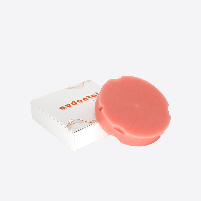 Materiale di fresatura per laboratorio odontotecnico Pink-A2 PMMA Block per protesi complete, dimensioni e forma 98mm/95mm