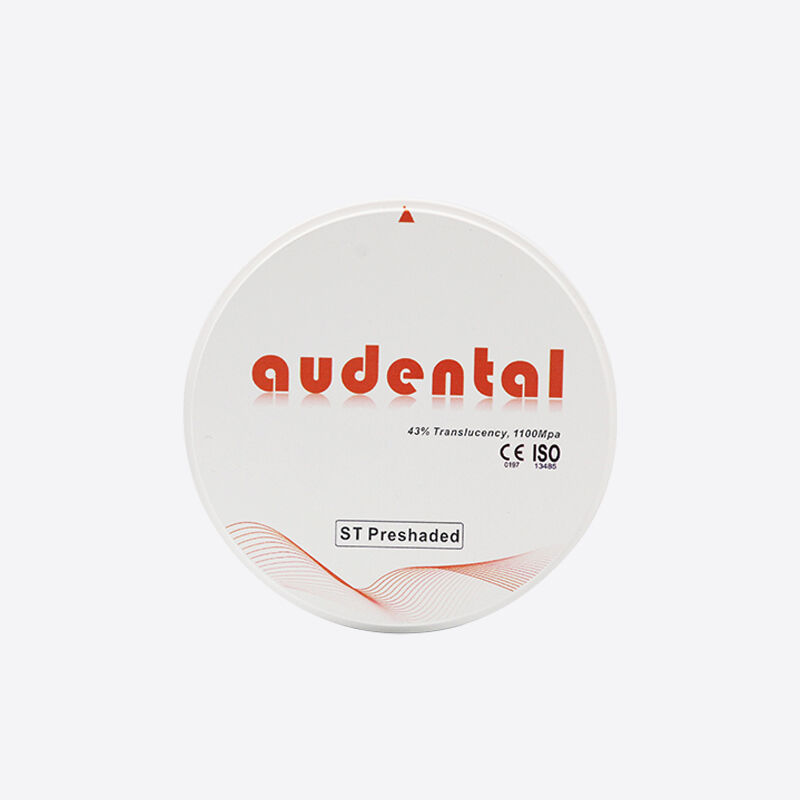 Il blocco di zirconia pre-ombreggiato offre un materiale biocompatibile e un eccellente comportamento ottico per i restauri dentali naturali