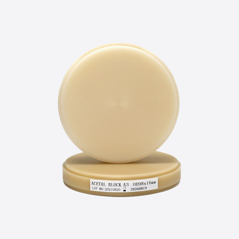 Materiale di fresatura per laboratorio odontotecnico Pink-A2 PMMA Block per protesi complete, dimensioni e forma 98mm/95mm