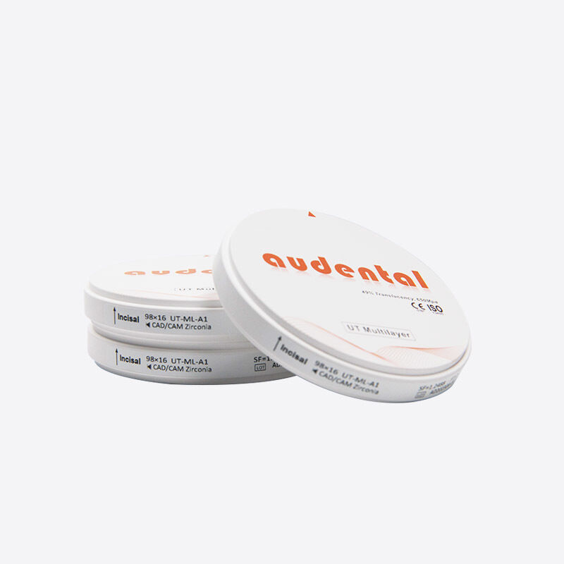 Blocco di zirconia a più strati che offre una resistenza equilibrata e una elevata traslucidità per le applicazioni dentali anteriori e posteriori