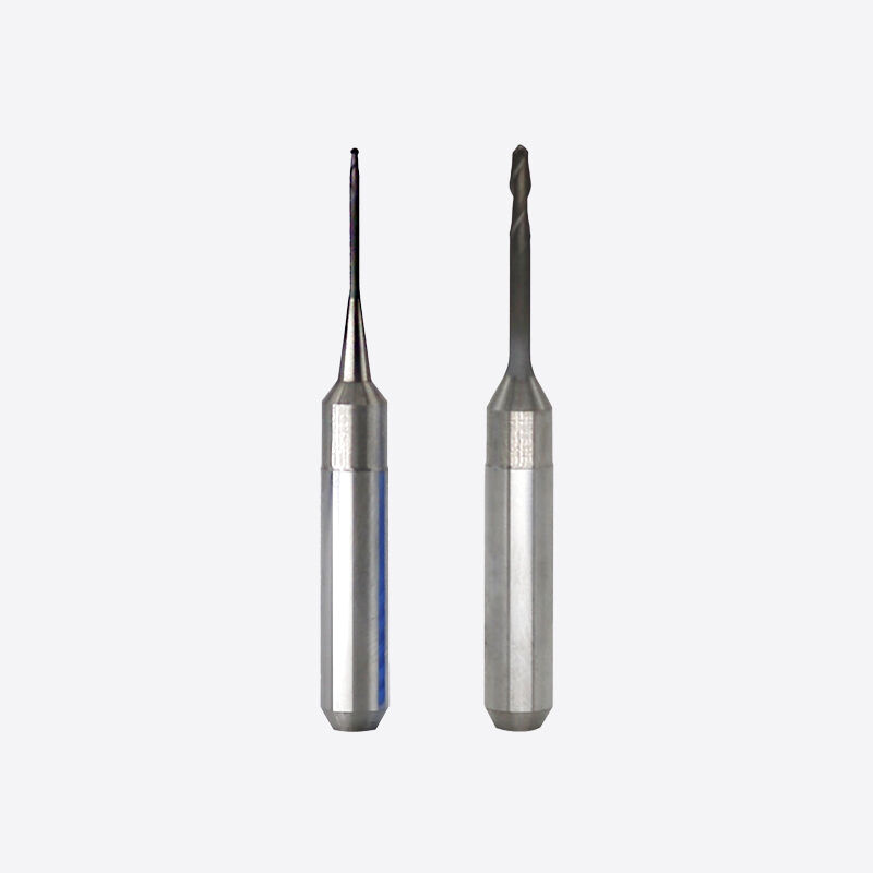 Fresatura di zirconia Bur strumento di fresatura rivestito di diamanti ottimizzato per la fresatura di ceramiche di vetro di zirconia PMMA e cera con finitura superficiale