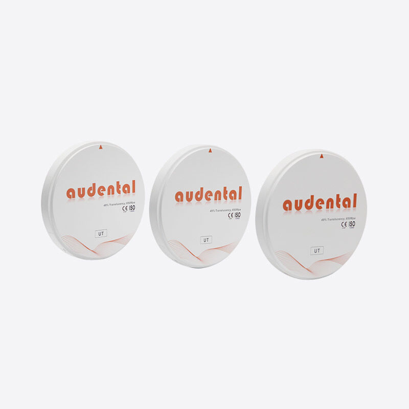 Blocco di zirconia dentale composizione ad alta purezza con ZrO2 HfO2 Y2O3 per prestazioni di sinterizzazione ed eccellente resistenza flessibile di 1350 MPa