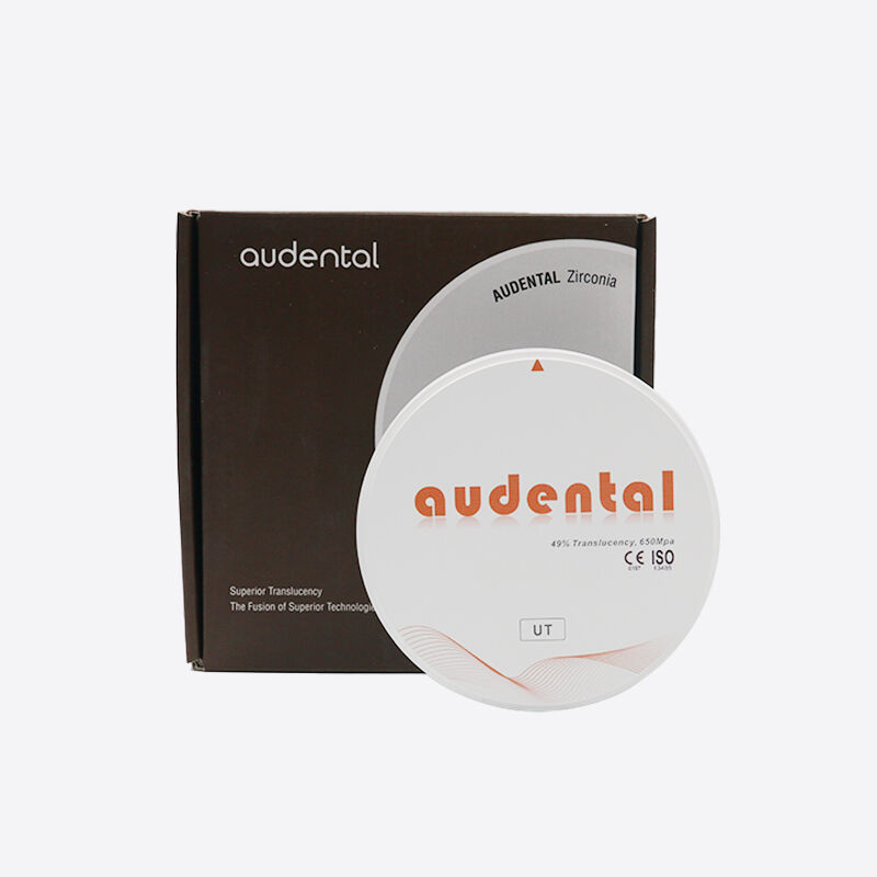 Blocco di zirconia dentale composizione ad alta purezza con ZrO2 HfO2 Y2O3 per prestazioni di sinterizzazione ed eccellente resistenza flessibile di 1350 MPa