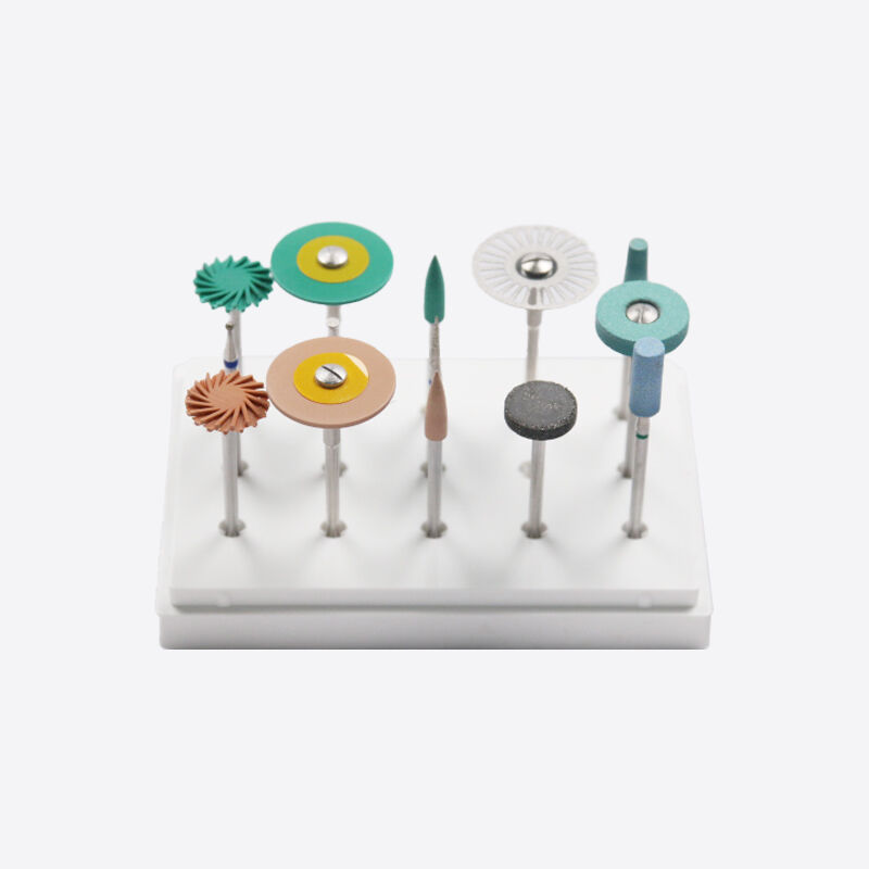 Kit di attrezzature per la fresatura e la lucidatura di diamanti per la raffinazione della superficie dentale di zirconia pmma e di cera