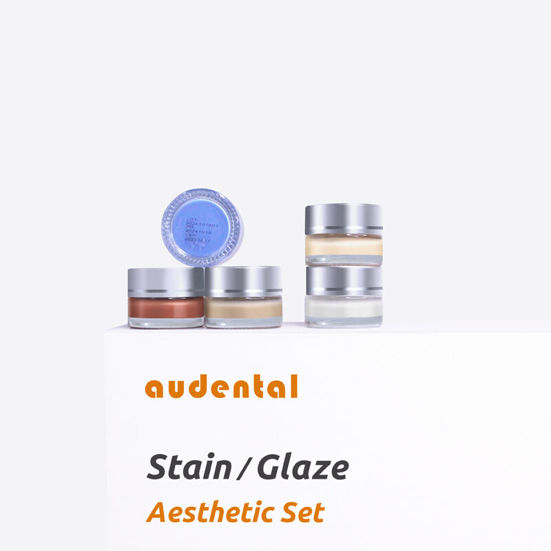 Apparecchiature per laboratori odontotecnici con sistema di colorazione per texture superficiali realistiche e smalto brillante nelle restaurazioni dentali