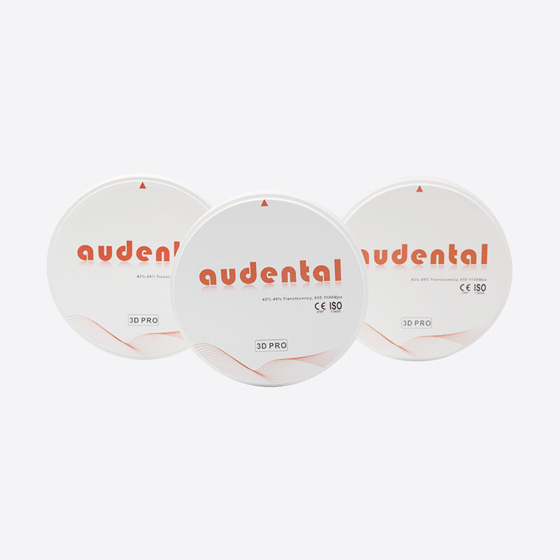 Blocco di zirconia dentale offrendo resistenza e alta traslucidità Ideale per restauri dentali anteriori con sfumature naturali