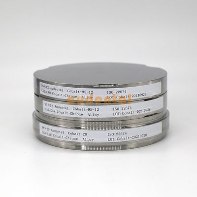 Audental CoCr Block Disc Dental Cobalt Chrome Alloy Disc per il sistema di fresatura CAD CAM