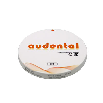 Bianco Zirconia Blanks Blocco dentale Alta traslucidità 98 / 95 / 92mm