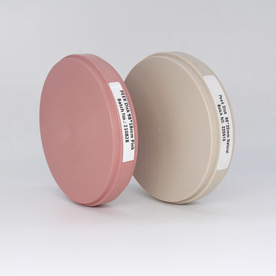 Laboratorio dentale Multilayer flessibile trasparente rosa PMMA BLOCK con durata di conservazione di 3 anni
