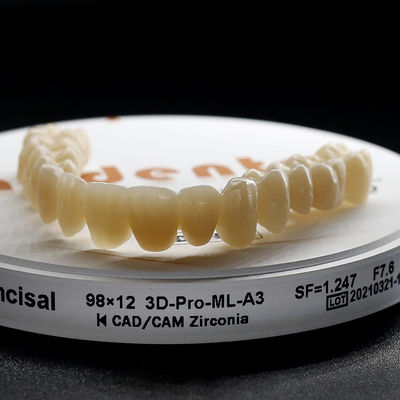 A1 A2 A3 B1 B2 Dental Zirconia Blocco / Dischi 98mm Sistema FDA