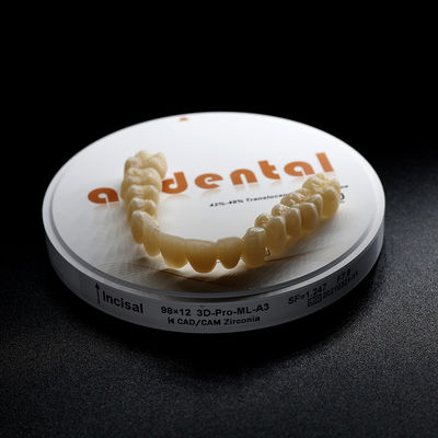 Blocchi a ponte in zirconio monolitico multistrato 3D Pro 6 strati