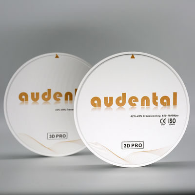 Blocchetto dentario a più strati di biossido di zirconio con resistenza alla flessione & traslucidità per la vendita di B2B