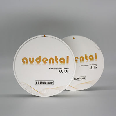 Bloke di zirconia liscio Vita 16 ST Multilayer Con 18mm 43% Traslucidità Resistenza flessibile