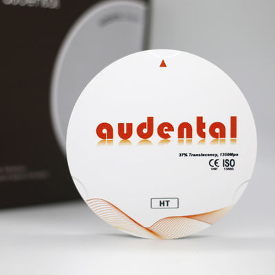 Superficie liscia 1350MPa HT Blocco di zirconia dentale bianco per la traslucidità
