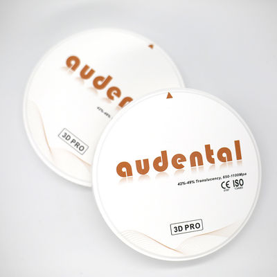 Materiali odontoiatrici audentali Blocco di zirconio multistrato ad alta resistenza e translucidezza del 49%