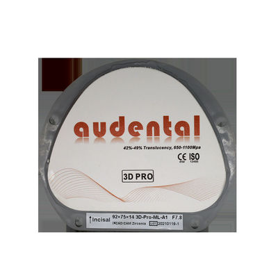 Blocco di zirconia dentale in bianco 3D per estetica e funzionalità superiori