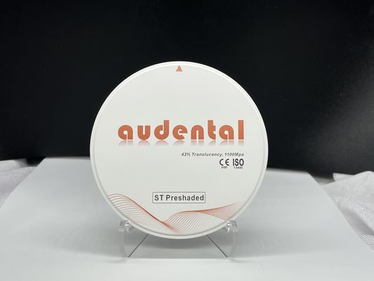 Audental Zirconia Blocks High-Density with 43% Translucency for Natural-Looking Restorations
