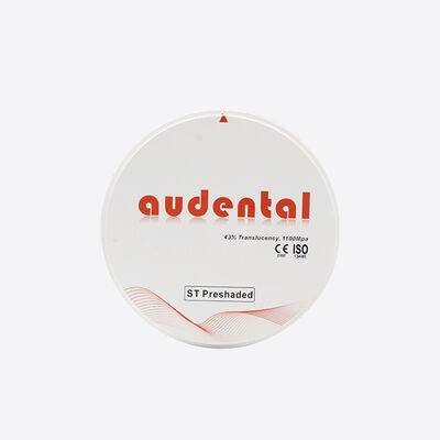 Blocco di zirconia pre-ombreggiato con tonalità VITA pre-colorate che garantiscono risultati di colore uniformi e prevedibili per la fabbricazione dentale