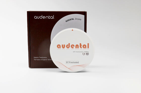 Blocco di zirconio pre-ombreggiato che offre comprovata biocompatibilità e conformità ai requisiti dei dispositivi medici per un uso dentale sicuro