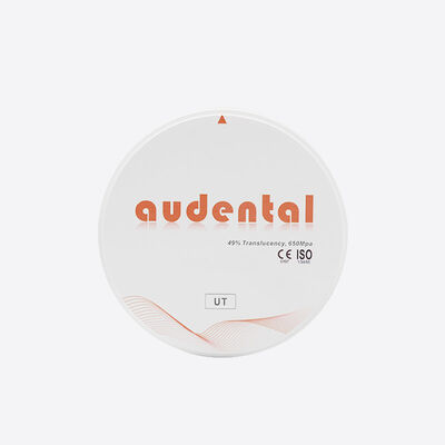 Blocco di zirconia dentale disponibile in VITA 16 sfumature e sfumature di candeggina con resistenza flessibile superiore a 600 MPa per e durevole